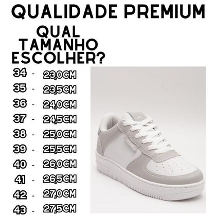 Imagem de Tênis Feminino Branco Unissex Feminino Casual 34 Ao 43 Envio Imediato