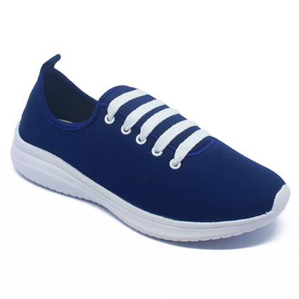 Imagem de Tênis Feminino Calce Fácil com Cadarço Falso Macio e Confortável