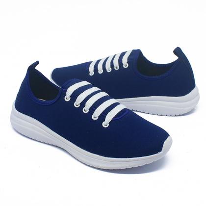 Imagem de Tênis Feminino Calce Fácil com Cadarço Falso Macio e Confortável