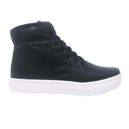 Imagem de Tênis Feminino Cano Alto Estilo Coturno Feminino Botinha Feminina Com Ajuste Cadarço Estilo e Conforto para Todas as Ocasiões