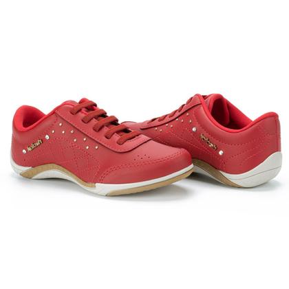 Imagem de tenis feminino casual calce facil kolosh vermelho