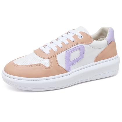 Imagem de Tênis Feminino Casual Cano Baixo Confortável Sintético Multicolor com Relógio Digital e Meia