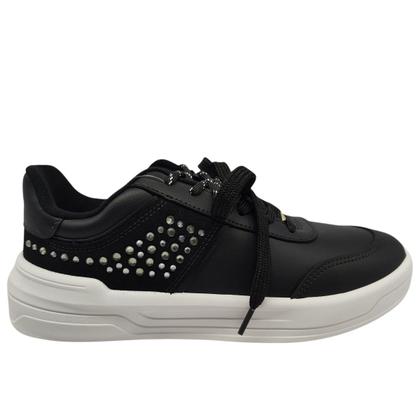 Imagem de Tênis Feminino Casual Confortável e Estiloso Moleca Ana Castela 5844202 Cor:PretoTamanho:33