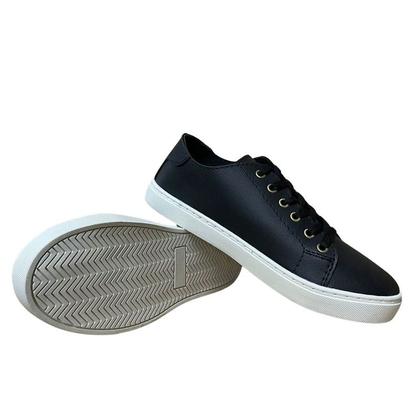 Imagem de Tênis Feminino Casual Confortável Preto Liso