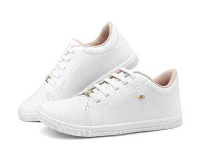 Imagem de Tenis Feminino Casual Izalu Branco Preto