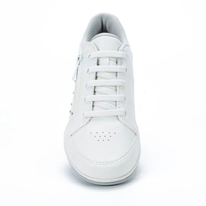 Imagem de tenis feminino casual kolosh calce facil branco com ziper