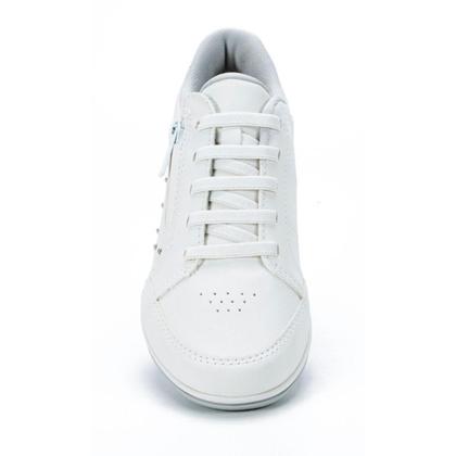 Imagem de tenis feminino casual kolosh calce facil branco com ziper