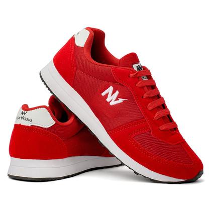 Imagem de Tenis Feminino Casual Leve Confortavel Super Estiloso Academia Corrida Caminhada Vermelho