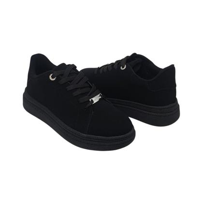 Imagem de Tênis Feminino Casual Nobuck Confortável Sola Alta Moleca 5816100