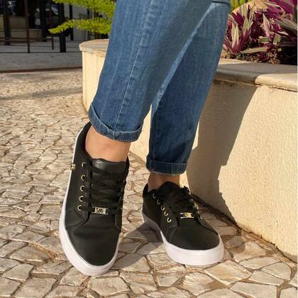 Imagem de Tenis Feminino Confortavel Slip Leve Star Pingente Sapatenis