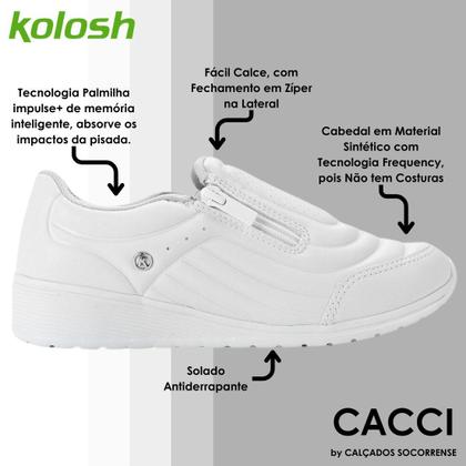 Imagem de Tenis Feminino Conforto Casual Slip On  Kolosh C2281A