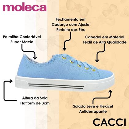 Imagem de Tênis Feminino Conforto Flatform Casual da Virgínia Moleca