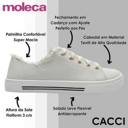 Imagem de Tênis Feminino Conforto Flatform Casual da Virgínia Moleca