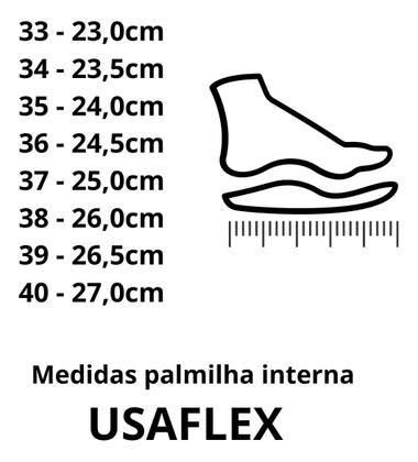 Imagem de Tênis Feminino Cordão Casual Usaflex Aj0201 Branco