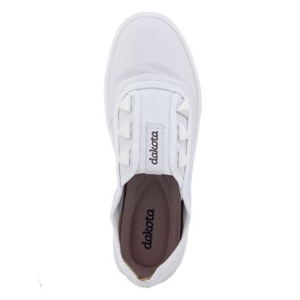 Imagem de Tênis Feminino Couro Dakota G5541 Odin casual spike white