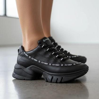 Imagem de Tênis Feminino Dad Chuncky Sneaker Ramarim 2380104 Preto
