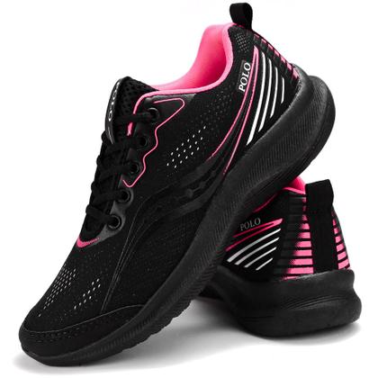 Imagem de Tênis Feminino De Corrida Polo Training Running Academia Treino Pink