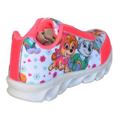 Imagem de Tenis Feminino De Led Infantil  Patrulha Canina Meninas Casual + Oculos + Relogio PCFE+O+R