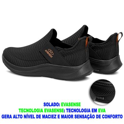 Imagem de Tênis Feminino Esportivo Olympikus Flutua Calce Fácil Elástico Confortável Para Caminhada Respirável