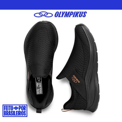 Imagem de Tênis Feminino Esportivo Olympikus Flutua Calce Fácil Elástico Confortável Para Caminhada Respirável