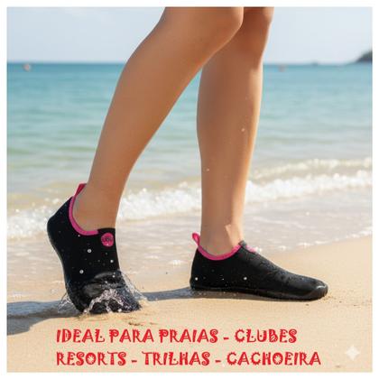 Imagem de Tênis Feminino Esportivo Sapatilha Aquática Confortável Leve Macia Exercício Funcional Treinos Academia