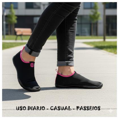 Imagem de Tênis Feminino Esportivo Sapatilha Aquática Confortável Leve Macia Exercício Funcional Treinos Academia