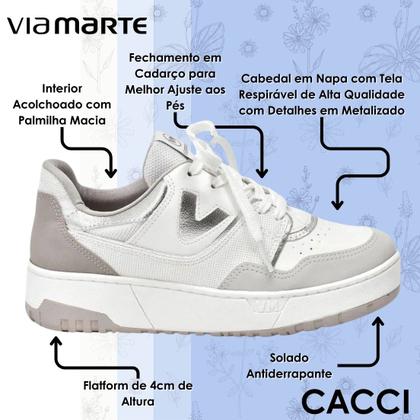 Imagem de Tênis Feminino FlatForm Conforto Casual Via Marte