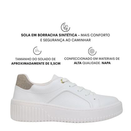 Imagem de Tênis Feminino Flatform Conforto Glitter Beira Rio 4316.104