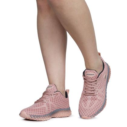 Imagem de Tênis Feminino Ghost ACS Rose Esporte Caminhada Corrida Academia Leve Macio Confortável