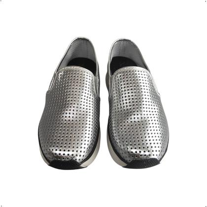 Imagem de Tenis Feminino Giulia Domna Slip on Vazado Couro Macio 247