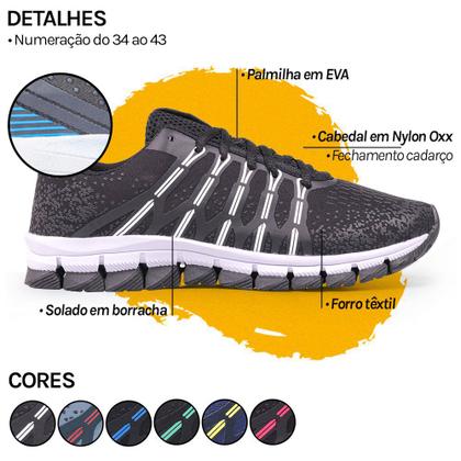 Imagem de Tênis Feminino impact Para Caminhada Academia Treino casual