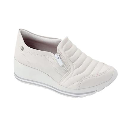 Imagem de Tênis Feminino Kolosh Salto Anabela Calce Facil Ziper Original