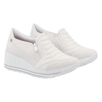 Imagem de Tênis Feminino Kolosh Salto Anabela Calce Facil Ziper Original