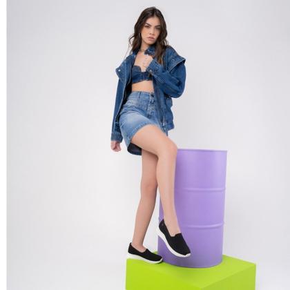 Imagem de tenis feminino kolosh slip on malha evafit