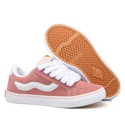 Imagem de Tênis Feminino Mad Rats Bulky Classic 90 Rosa/branco