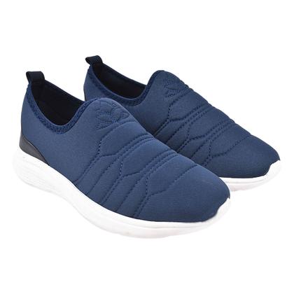 Imagem de Tênis feminino meia calce fácil slip on leve flexível confortável para caminhada academia vl-01