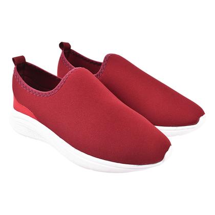Imagem de Tênis feminino meia calce fácil slip on leve flexível confortável para caminhada academia vl-07