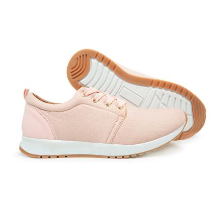 Imagem de Tênis Feminino Moda Casual Sola Leve Macia Com Cadarço Ótimo Dia a Dia e Trabalho Modelo Liso