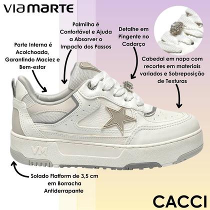 Imagem de Tenis Feminino Moderno Macio Street Trend Casual Via Marte