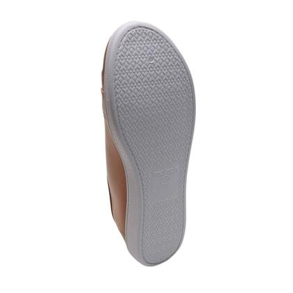 Imagem de Tênis Feminino Moleca Cadarço Detalhes Dourados Nude