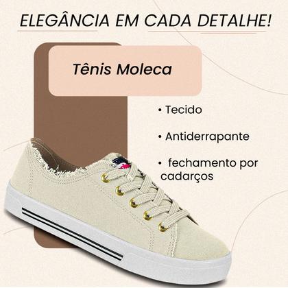 Imagem de Tênis Feminino Moleca Casual Sapatênis Conforto Estilo Original