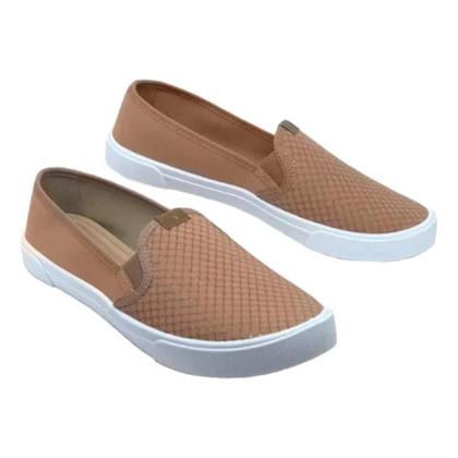 Imagem de Tênis Feminino Moleca Nude Napa Tressê Casual Conforto