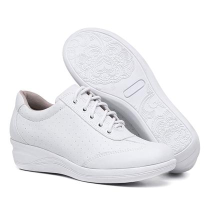 Imagem de Tênis Feminino Ortopédico Conforto Com Cadarço Pizaflex