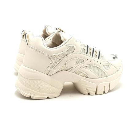 Tênis Feminino Ramarim Plataforma Sneaker Dad Chunky 2480231 Bege