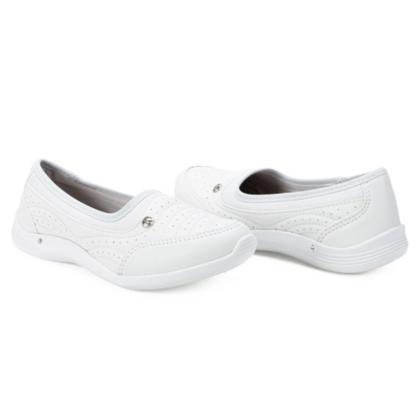 Imagem de Tênis Feminino Sapatilha Slip On Branco Kolosh C3182-0002