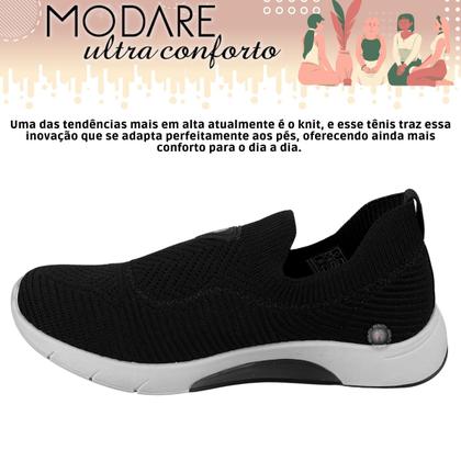 Imagem de Tênis Feminino Sem Cadarço Lançamento Slip On Modare Ultra Conforto 7378-108