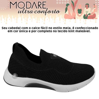 Imagem de Tênis Feminino Sem Cadarço Lançamento Slip On Modare Ultra Conforto 7378-108
