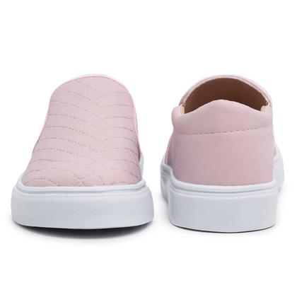 Imagem de Tênis Feminino Slip On Calce Fácil Casual Rosa