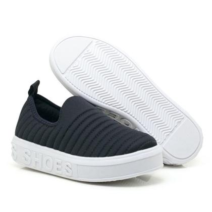 Imagem de tenis feminino slip-on calce facil shoes sola alta( shoes sem facheta,bordado reto)