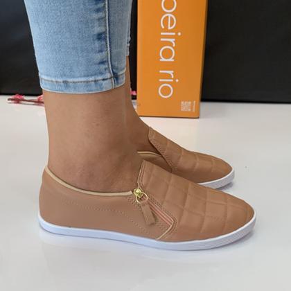 Imagem de Tênis Feminino Slip On Com Zíper Beira Rio Conforto 4205.132.23711